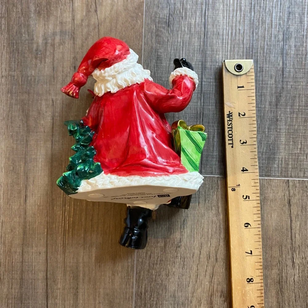 Home Interiors Santa Claus Figurine Stocking Holder, NEW, Christmas Decor
